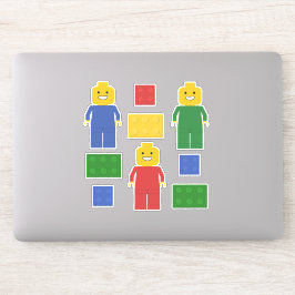 Pegatina Ladrillos y figuras de construcción de juguetes de