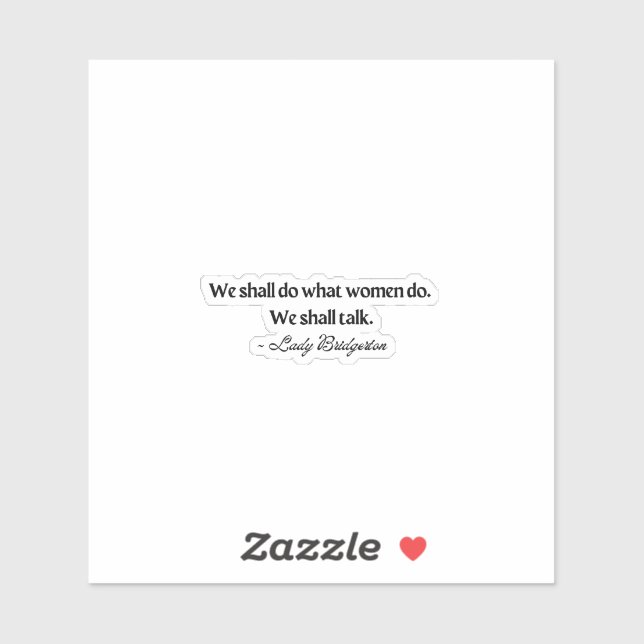 Pegatina Lady Bridgerton (Hoja)