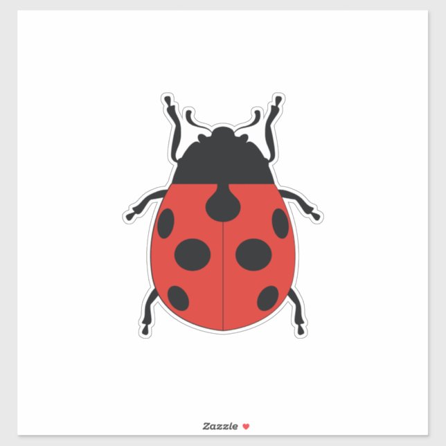 PEGATINA LADY BUG (Hoja)
