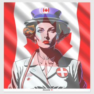 Pegatina Lady Canada