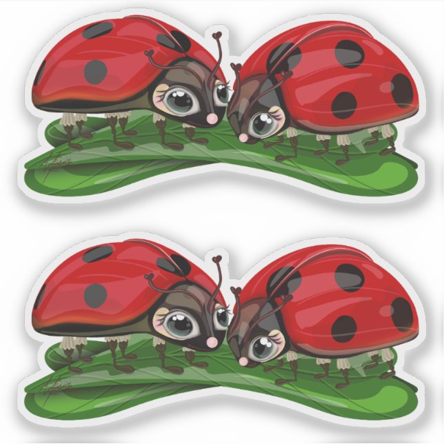 Pegatina Ladybugs  (Anverso)