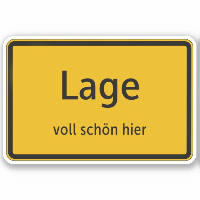 Pegatina Lage Aufkleber Sticker Autoaufkleber (Anverso)