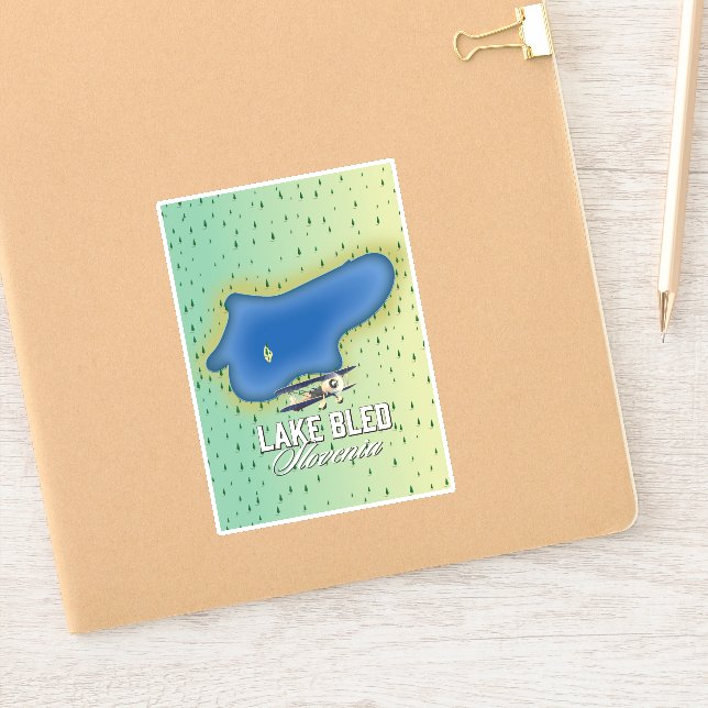 Pegatina Lago Bled Eslovenia (Cuaderno)