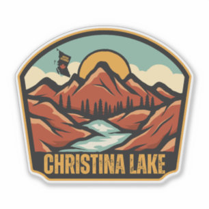 Pegatina Lago Christina, Columbia Británica