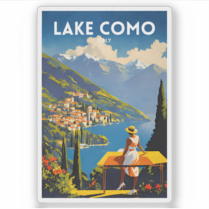 Pegatina Lago Como Italia