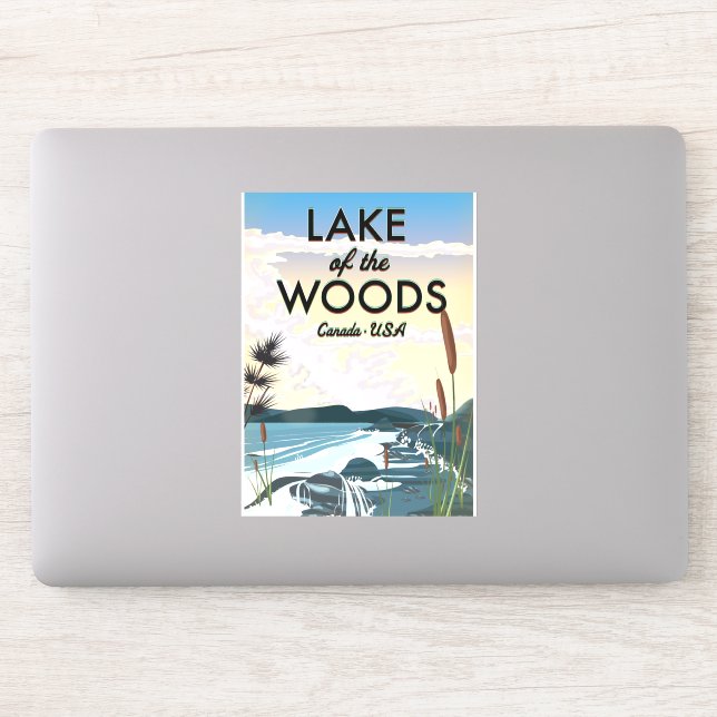 Pegatina Lago de Woods USA canada (Ordenador)