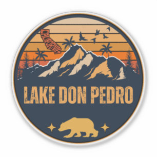 Pegatina Lago Don Pedro, California