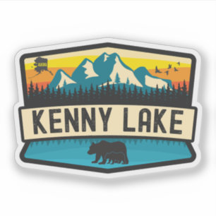 Pegatina Lago Kenny, Alaska