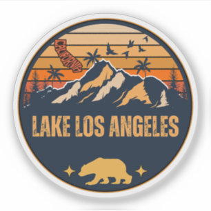 Pegatina Lago Los Ángeles, California