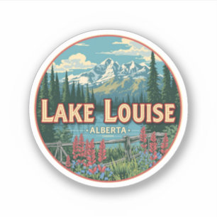 Pegatina Lago Louise Canadá Viajes Regalo Parque Nacional B