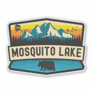 Pegatina Lago Mosquito, Alaska