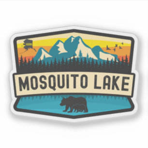 Pegatina Lago Mosquito, Alaska