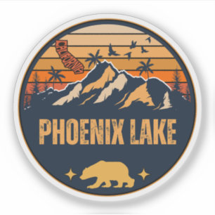 Pegatina Lago Phoenix, California