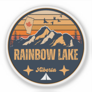 Pegatina Lago Rainbow, Alberta
