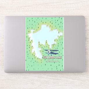 Pegatina Lago Sun Moon Taiwán