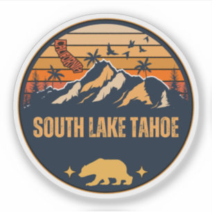 Pegatina Lago Sur de Tahoe, California