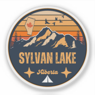 Pegatina Lago Sylvan, Alberta