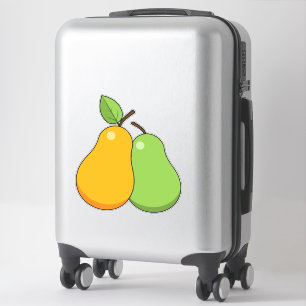 Pegatina Lágrimas amarillas y verdes