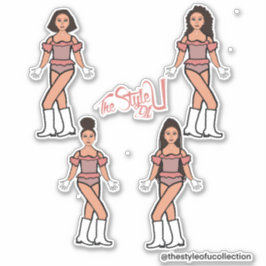 Pegatina Laminas de Majorette / Bailarina Mezcla Melocotón