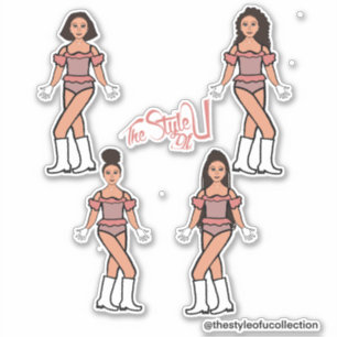 Pegatina Laminas de Majorette / Bailarina Mezcla Melocotón
