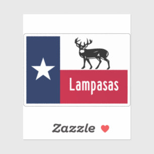 Pegatina Lampasas Texas