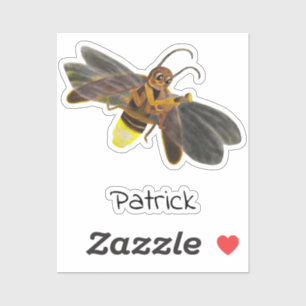 Pegatina Lampyridae brillante personalizada
