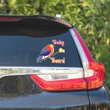 Lanza de la ventana trasera del coche - Bebé a bor