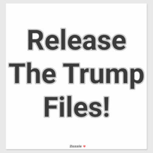 Pegatina Lanzar Archivos de Trump Jeff Hankamer Artjunkhaus