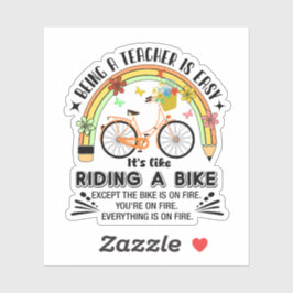 Pegatina lápiz arco iris Apreciación del profesor, profesor