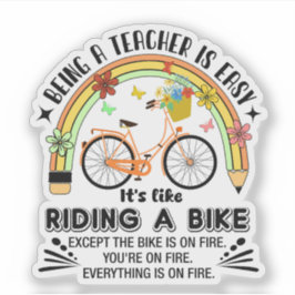 Pegatina lápiz arco iris Apreciación del profesor, profesor