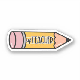 Pegatina Lápiz docente
