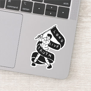 Pegatina Larga vida a la verdad