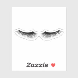 Pegatina Largas y femeninas pestañas negras