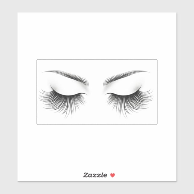Pegatina Largos latigazos Extensiones Eyelash Belleza (Hoja)