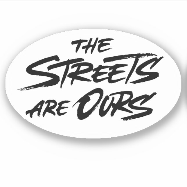 Pegatina Las calles son nuestras (Anverso)