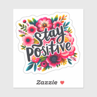 Pegatina Las flores inspiran positividad y esperanza