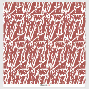 Pegatina Las formas abstractas rojas y naranjas se mezclan 