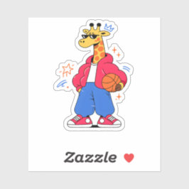 Pegatina las jirafas pueden saltar : Streetwear Hoops