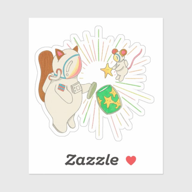 Pegatina Las luciérnagas se aburren (Hoja)