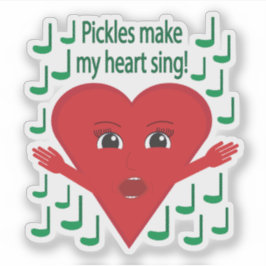 Pegatina "¡Las pollas hacen cantar mi corazón!" Corazón de