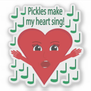 Pegatina "¡Las pollas hacen cantar mi corazón!" Corazón de 