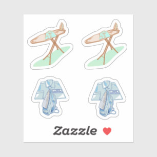 Pegatina Las tareas domésticas relacionadas con la plancha 