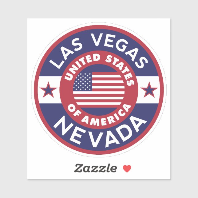 Pegatina LAS VEGAS, Nevada (Hoja)