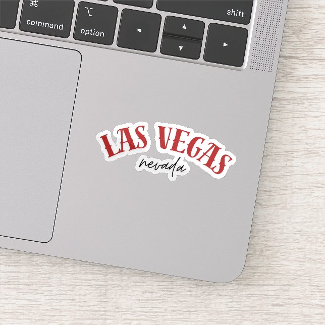 Pegatina Las Vegas Nevada | Rojo Genial (Detalle)