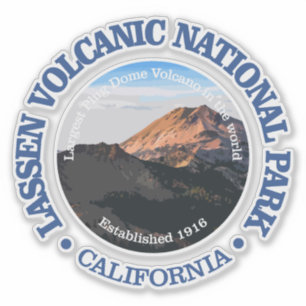 Pegatina Lassen Volcánico (NP2)