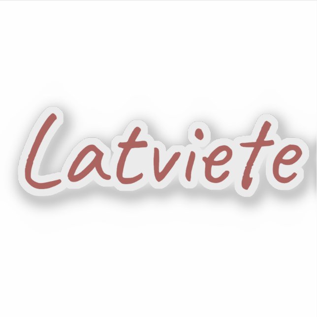 Pegatina Latviete (Anverso)
