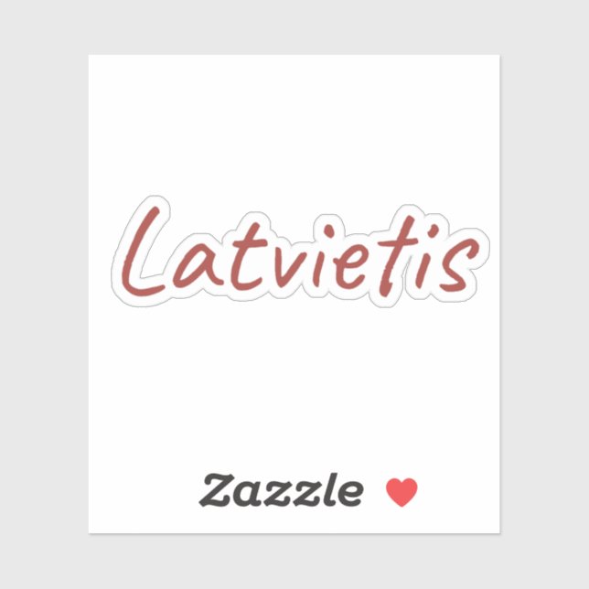 Pegatina Latvietis (Hoja)