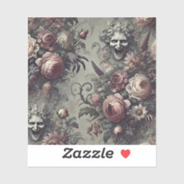 Pegatina Laugh Lines - Floral gótica