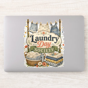 Pegatina Laundry Day Society Cottagecore Florales