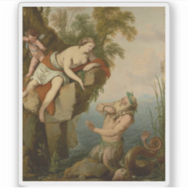 Pegatina Laurent de La Hyre - Glaucus y Scylla